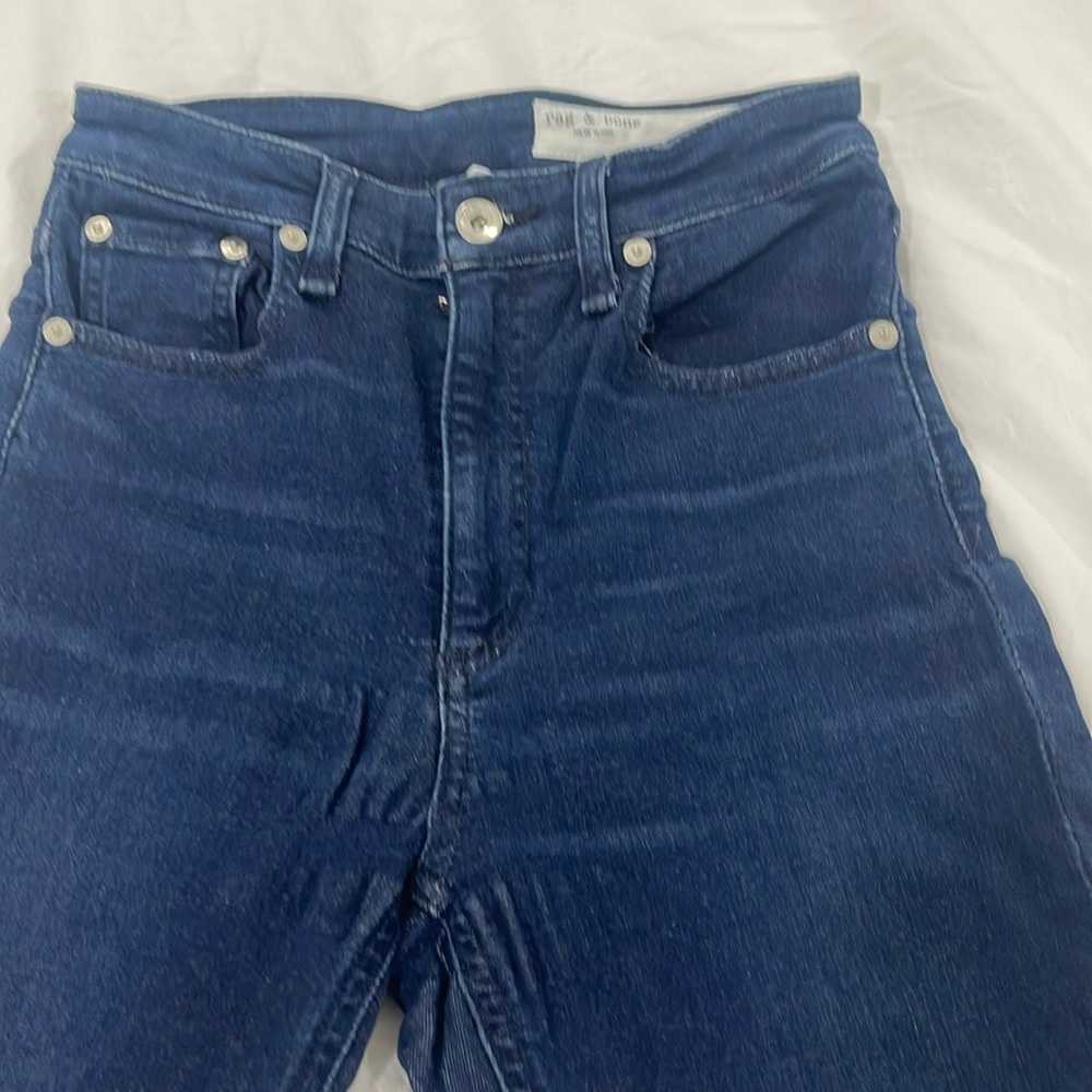 Rag & bone high rise skinny cropped